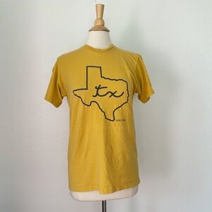 Texas Graphic Tee - Mustard Yellow